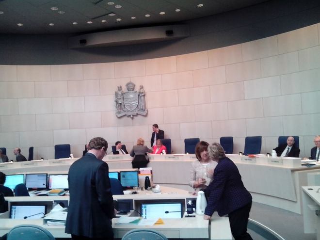 council chamber view